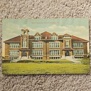 1912 Blinn Brenham Texas Vintage Postcard